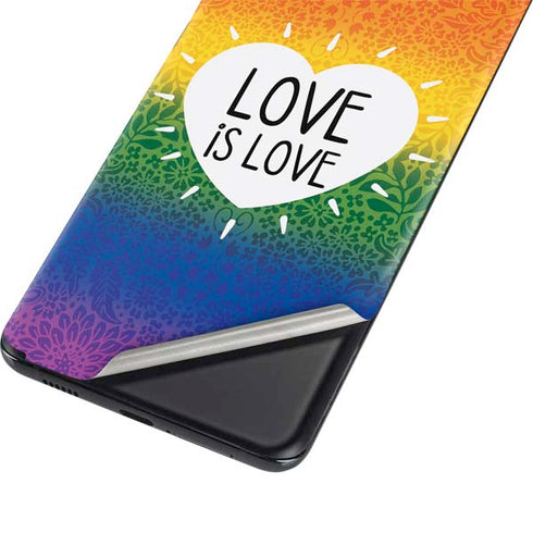 Love Is Love Rainbow Galaxy S21 Plus 5G Skin