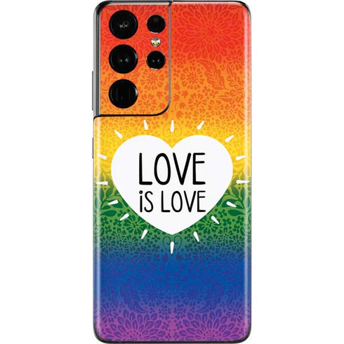 Love Is Love Rainbow Galaxy S21 Ultra 5G Skin