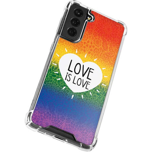Love Is Love Rainbow Galaxy S22 Clear Case