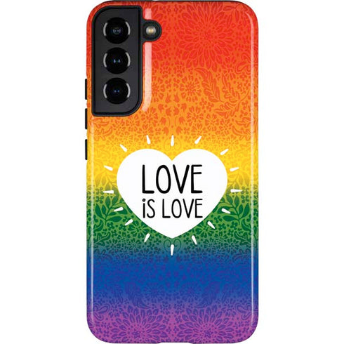 Love Is Love Rainbow Galaxy S22 Plus Pro Case