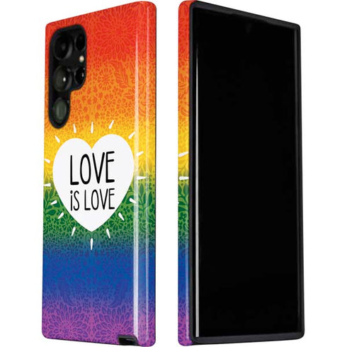 Love Is Love Rainbow Galaxy S22 Ultra Pro Case