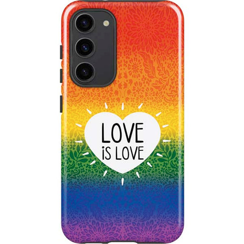 Love Is Love Rainbow Galaxy S23 Plus Pro Case