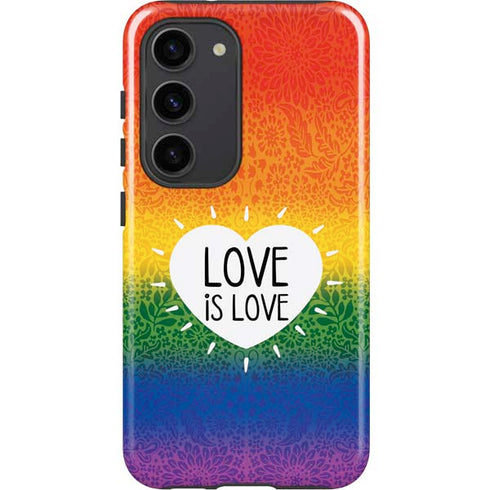 Love Is Love Rainbow Galaxy S23 Pro Case
