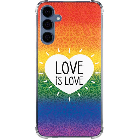 Love Is Love Rainbow Galaxy S24 Clear Case