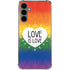 Love Is Love Rainbow Galaxy S24 Plus Clear Case