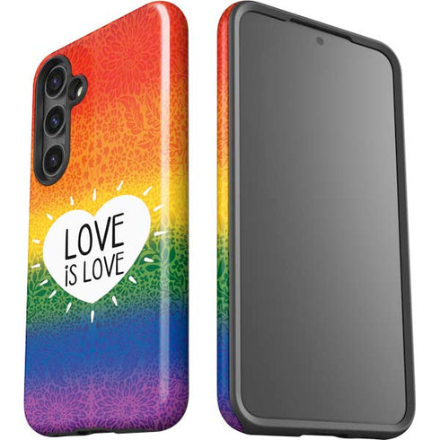 Love Is Love Rainbow Galaxy S24 Plus Impact Case