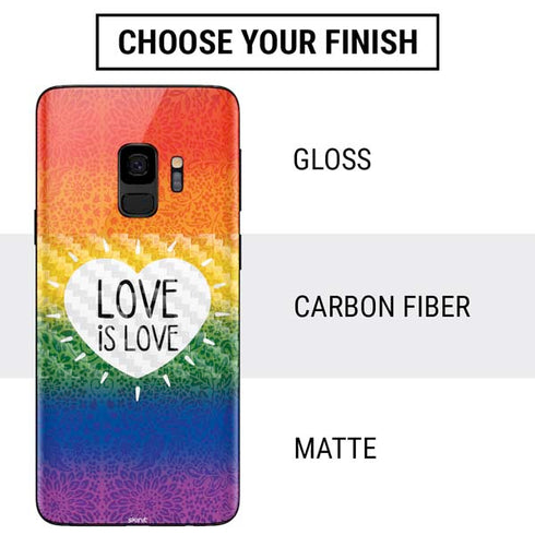 Love Is Love Rainbow Galaxy S9 Skin