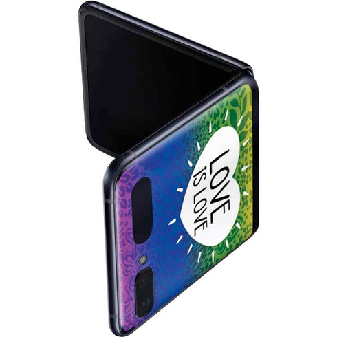 Love Is Love Rainbow Galaxy Z Flip Skin