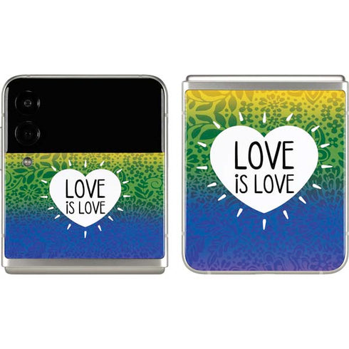 Love Is Love Rainbow Galaxy Z Flip3 5G Skin