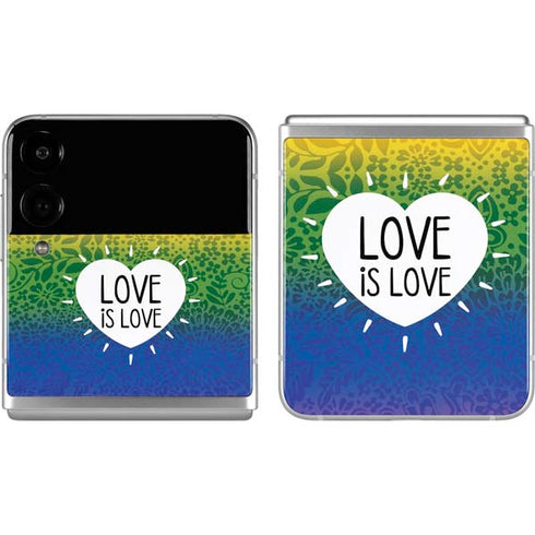 Love Is Love Rainbow Galaxy Z Flip4 5G Skin