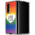 Love Is Love Rainbow Galaxy Z Fold4 5G Clear Case