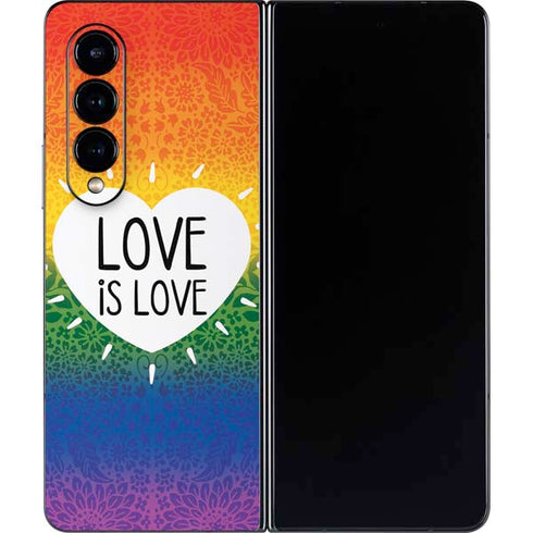 Love Is Love Rainbow Galaxy Z Fold4 5G Skin