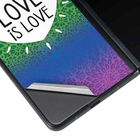 Love Is Love Rainbow Galaxy Z Fold4 5G Skin