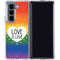 Love Is Love Rainbow Galaxy Z Fold5 5G Clear Case