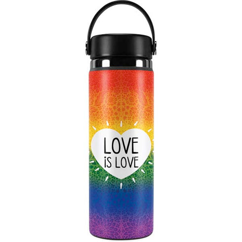 Love Is Love Rainbow Hydro Flask 20oz Wide Mouth Skin