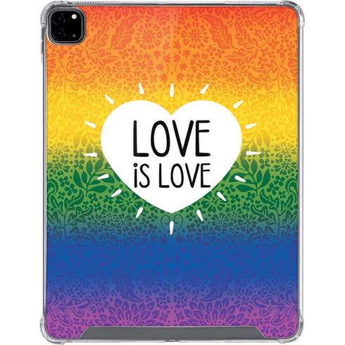 Love Is Love Rainbow iPad Pro 12.9in (2020) Clear Case