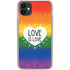 Love Is Love Rainbow iPhone 11 Clear Case