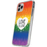 Love Is Love Rainbow iPhone 11 Pro Clear Case