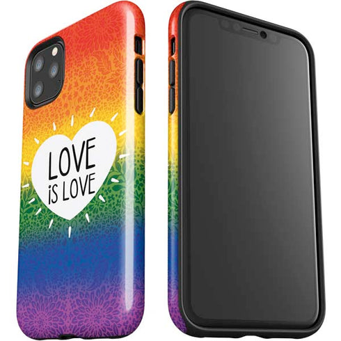 Love Is Love Rainbow iPhone 11 Pro Max Impact Case