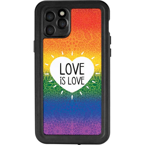 Love Is Love Rainbow iPhone 11 Pro Waterproof Case