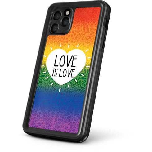 Love Is Love Rainbow iPhone 11 Pro Waterproof Case