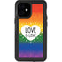 Love Is Love Rainbow iPhone 12 Mini Waterproof Case