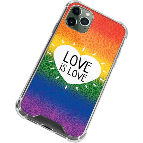 Love Is Love Rainbow iPhone 12 Pro Clear Case