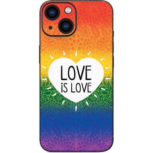 Love Is Love Rainbow iPhone 13 Mini Skin