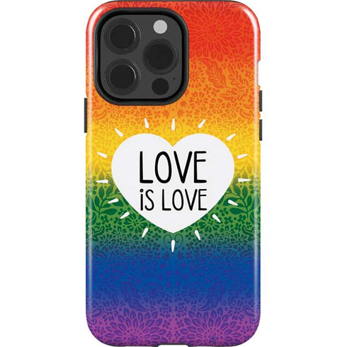 Love Is Love Rainbow iPhone 13 Pro Impact Case