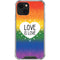 Love Is Love Rainbow iPhone 14 Plus Clear Case