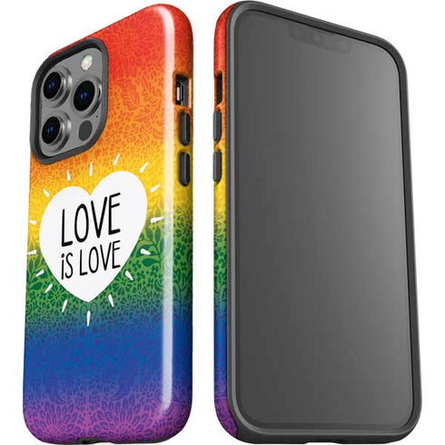 Love Is Love Rainbow iPhone 14 Pro Impact Case