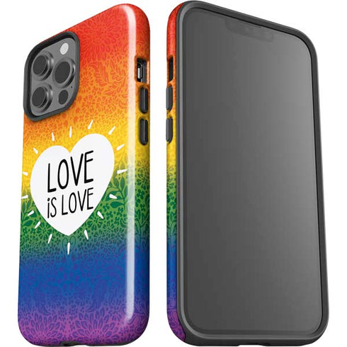 Love Is Love Rainbow iPhone 15 Pro Max Impact Case