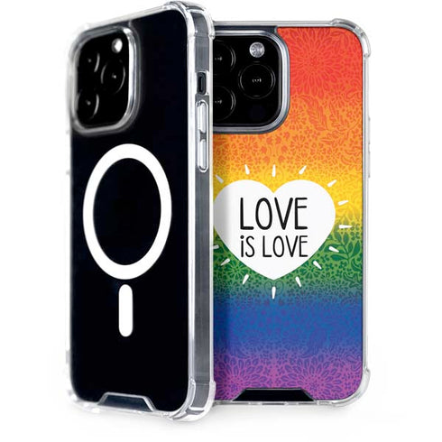 Love Is Love Rainbow iPhone 15 Pro Max MagSafe Case