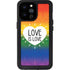 Love Is Love Rainbow iPhone 14 Pro Max Waterproof Case