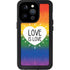 Love Is Love Rainbow iPhone 14 Pro Waterproof Case