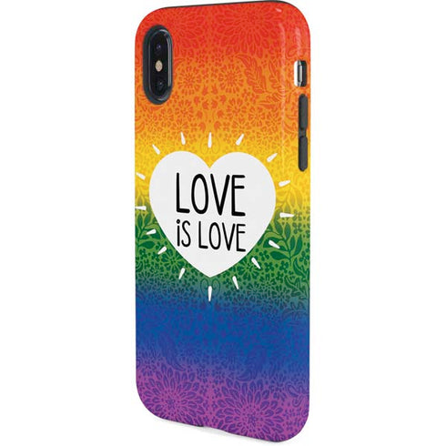 Love Is Love Rainbow iPhone X Pro Case