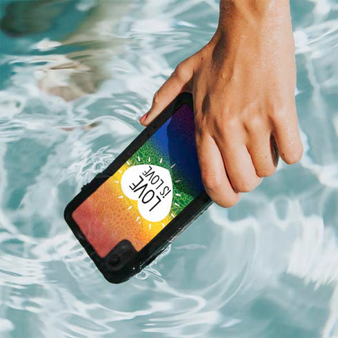 Love Is Love Rainbow iPhone XR Waterproof Case