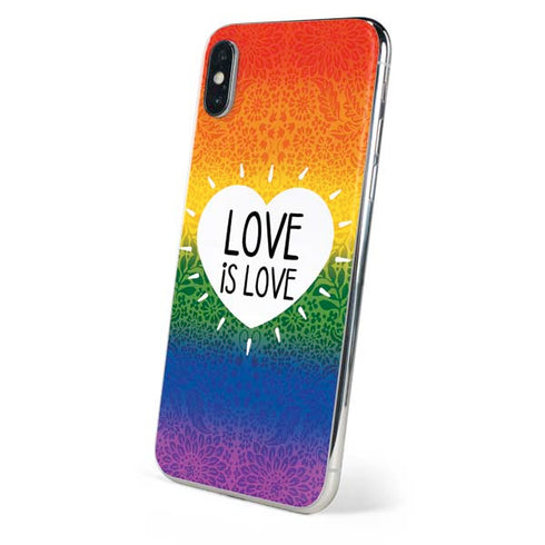 Love Is Love Rainbow iPhone XS Skin