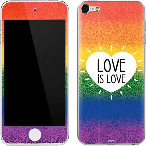 Love Is Love Rainbow Apple iPod Skin