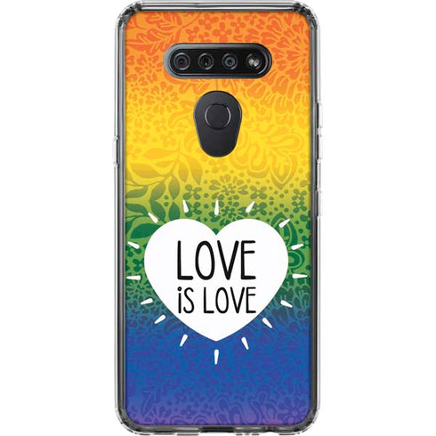 Love Is Love Rainbow LG K51/Q51 Clear Case