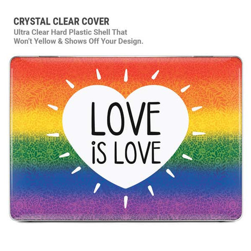 Love Is Love Rainbow MacBook Pro 16in (2021-25) Case plus Skin