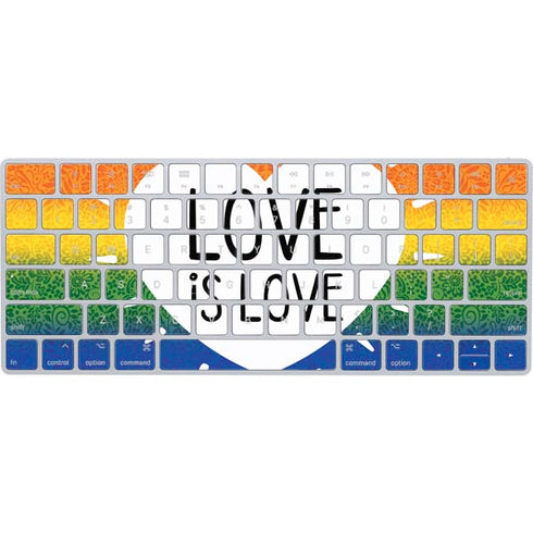 Love Is Love Rainbow Magic Keyboard Skin