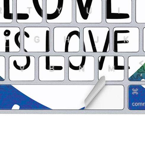 Love Is Love Rainbow Magic Keyboard Skin