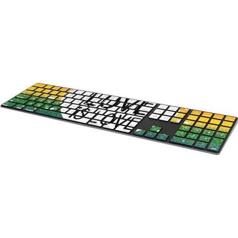Love Is Love Rainbow Magic Keyboard with Numeric Keypad Skin