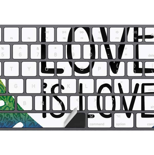 Love Is Love Rainbow Magic Keyboard with Numeric Keypad Skin