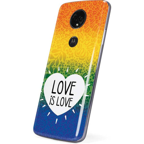 Love Is Love Rainbow Moto E5 Plus Skin