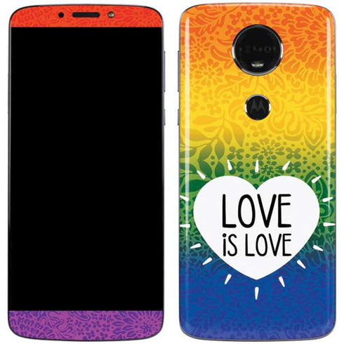 Love Is Love Rainbow Moto E5 Plus Skin