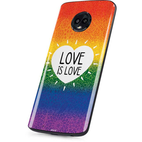 Love Is Love Rainbow Moto G6 Skin