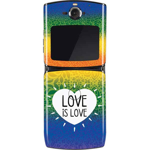 Love Is Love Rainbow Motorola RAZR Skin