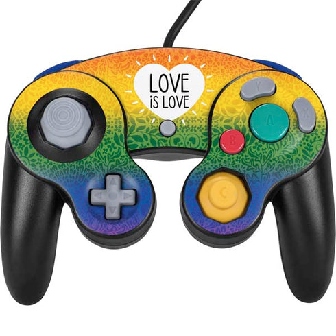Love Is Love Rainbow Nintendo GameCube Controller Skin